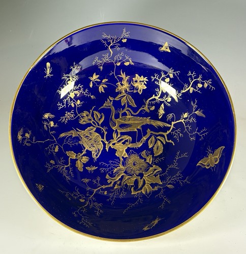 Coalport peacock bowl footed - coalport,