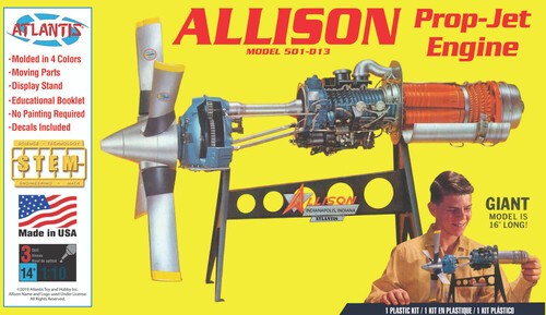 Allison model 501 d13 - model, prop-jet