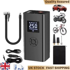 Cordless Digital Tyre Inflator USB Rechargeable Air Compressor Pump UK Vehicles