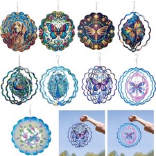 3D Metal Windmill Hanging Wind