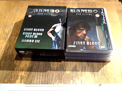 Rambo dvd trilogy disc uk - rambo,