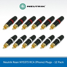 12x neutrik rca - neutrik, plugs