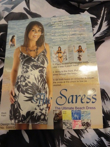 New saress black palm - new, wrap