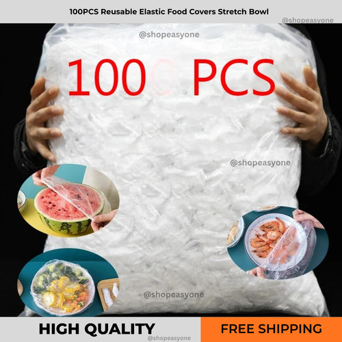 100pcs reusable elastic food - 100pcs,