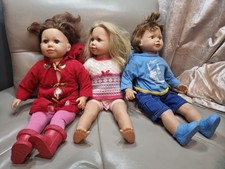 Sally and Sam Best Friend Toddler Doll Zapf Creation 24" And Mollie And Friends 