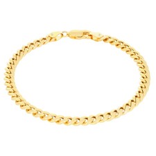 14K Yellow Real Gold 4.5mm