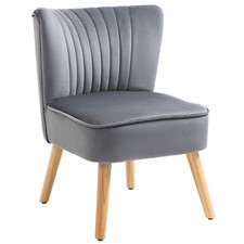 HOMCOM Velvet Accent Chair