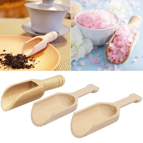 Mini wooden scoops - scoops, bath