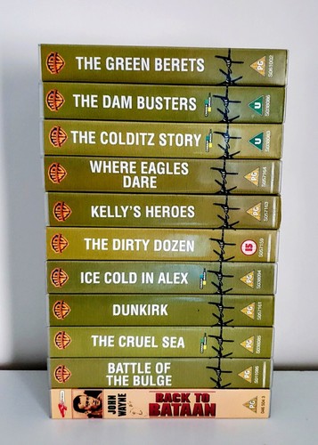 War films vhs video bundle - war,