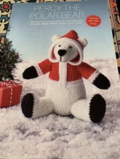 Alan Dart - PERCY THE POLAR BEAR. Knitting Pattern. MAGAZINE EXTRACT