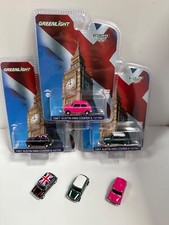 Greenlight 1/64 1967 Mini Cooper S 1275K 3 colours to choose Green/Black or Pink
