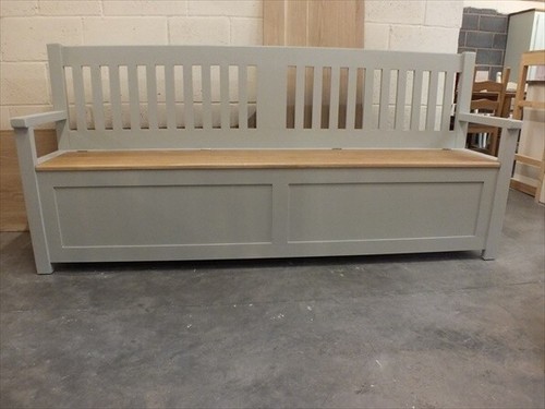 7ft painted slat back - 7ft,