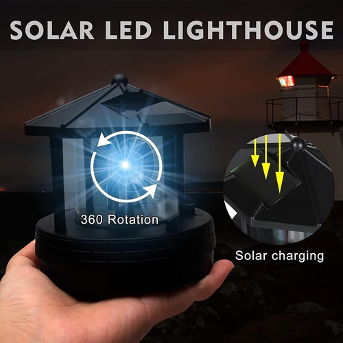 Solar powered lighthouse - powered,
