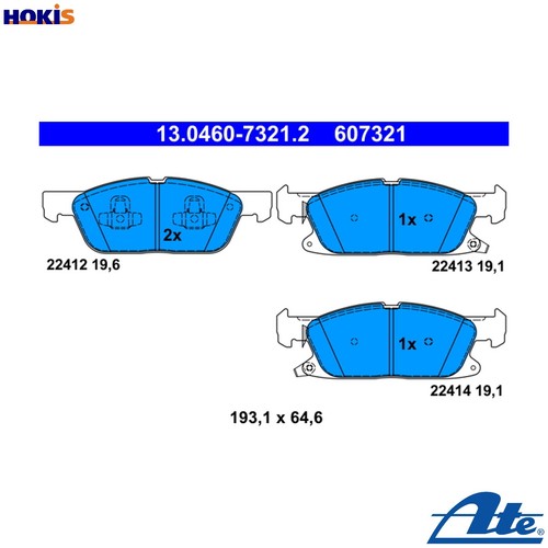 Brake pad set disc - brake,