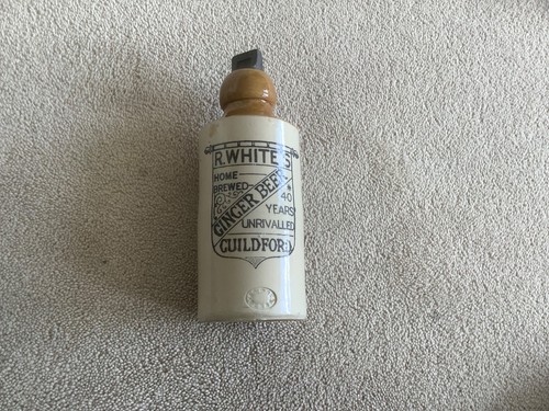 Whites ginger beer bottle - beer,