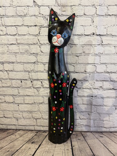 80cm black mix flower - black, wooden