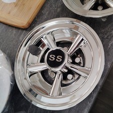  Golf Cart SS Wheel Covers Hub Caps for EZGO, Club Car, Yamaha - 8 Inch totrod