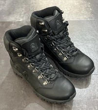 Junior Gelert Leather Black Hiking Walking Boots | Size UK 4, EUR 36.5