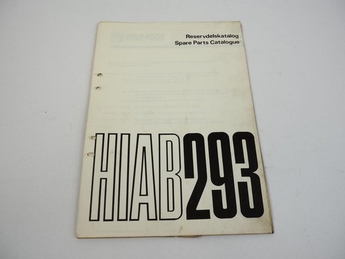 Hiab 293 loader crane parts - hiab,