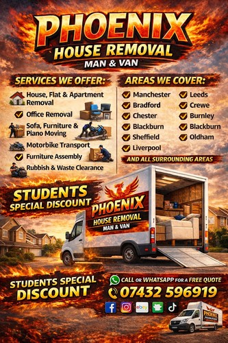 Man and van hire - and, house