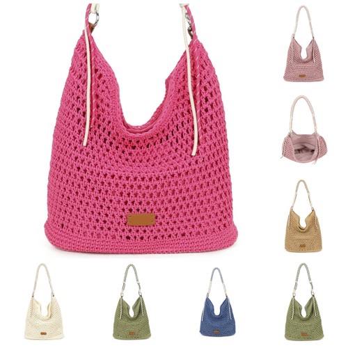 Handmade crochet shoulder bag - shoulder,