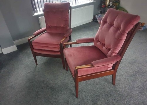 Cintique armchairs rust red - armchairs,