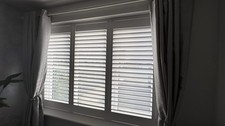 White Wooden Shutters By