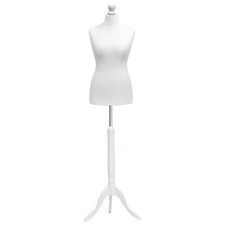 White Female UK size 12/14 Tailors Mannequin Dummy For Dressmakers with Tripod