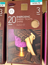3 Pairs Bundle 20 Denier Sheer