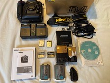 Nikon D4 DSLR Camera Body with Extra Battery & Memory Cards ~  32k Shutter Count