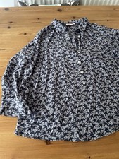 WHITE STUFF VINTAGE LOVELY BIRD PRINT POPOVER SHIRT  TOP 10