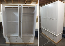 BUCKINGHAM PAINTED TALL 4 DOOR 4 DRAWER LARGE WARDROBE- BESPOKE AVAILABLE