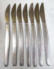 7 Lovely Vintage Housley Firth Stainless Steel Cutlery Dinner Knives