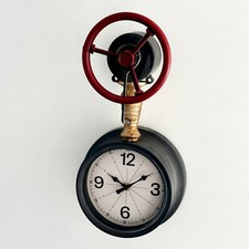Industrial Pipe Clock Wall