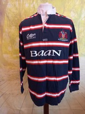 Gloucester Rugby 2002 Shirt L away cotton long sleeve Shirt. UK men's size Large