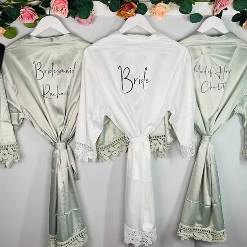 Bride robe dressing - bride, robe,
