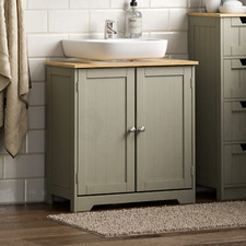 SALE Bathroom Under Sink Cabinet Basin Storage Cupboard Vanity Unit Grey