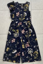 Gorgeous Girls Next Navy Floral Jumpsuit Age 8 Years Party/Wedding/Holiday
