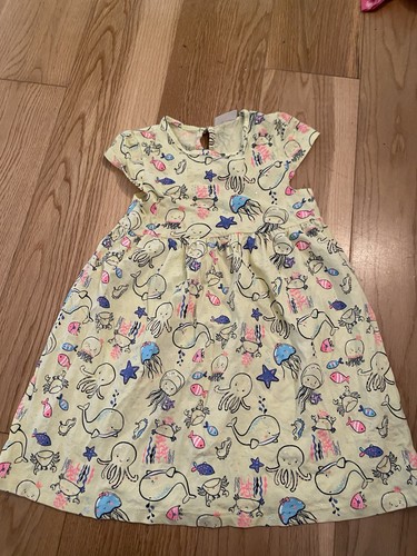 Yellow sea life design dress - design,