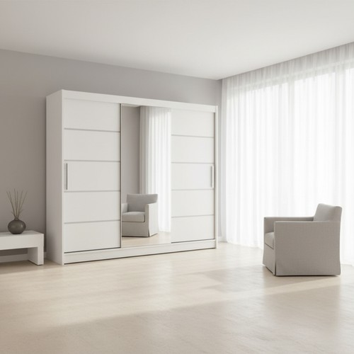Mirrored three door sliding - three-door,