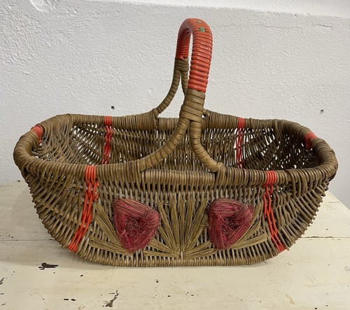 Vintage french wicker - vintage, basket