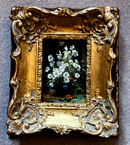 Framed still life flowers - framed, in