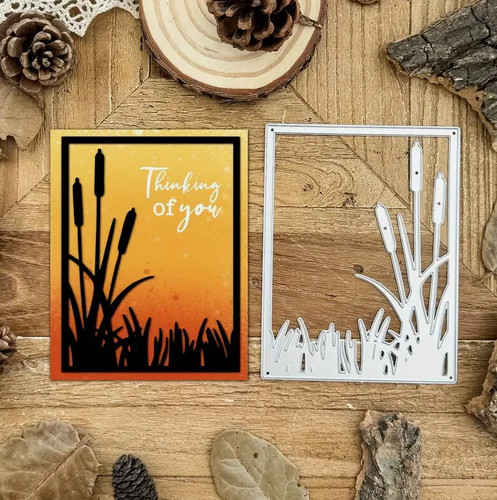 Plants grass frame metal - grass,