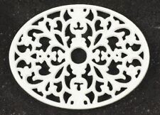 Multipack Offer – a Pair of White Heavy Duty Cast Iron Oval Kitchen Trivets