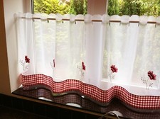 Poppies Voile Curtain Panel