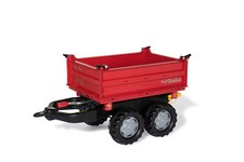 Rolly Mega Trailer Pedal Tractor Tipping Attachment Kids Outdoor Ride On Toy Red