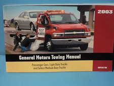 03 2003 General Motors Towing manual Car/Truck 