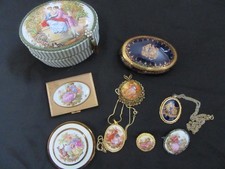 LOT LIMOGES JEWELLERY POWDER