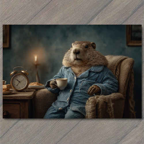 Art print beaver pajamas - beaver,