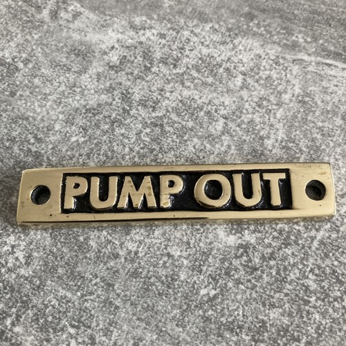 Brass pump out - brass, ‘pump